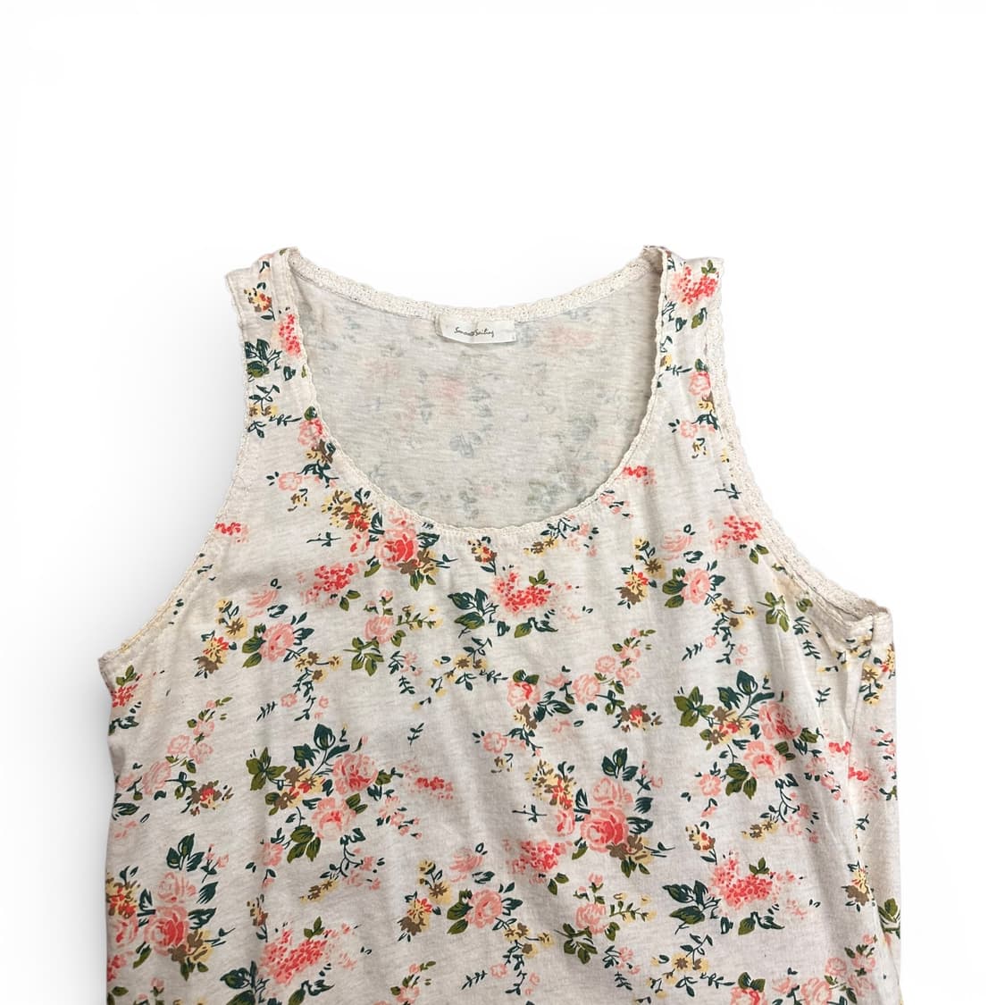 Flower Ivory Sleeveless Top 상품이미지4