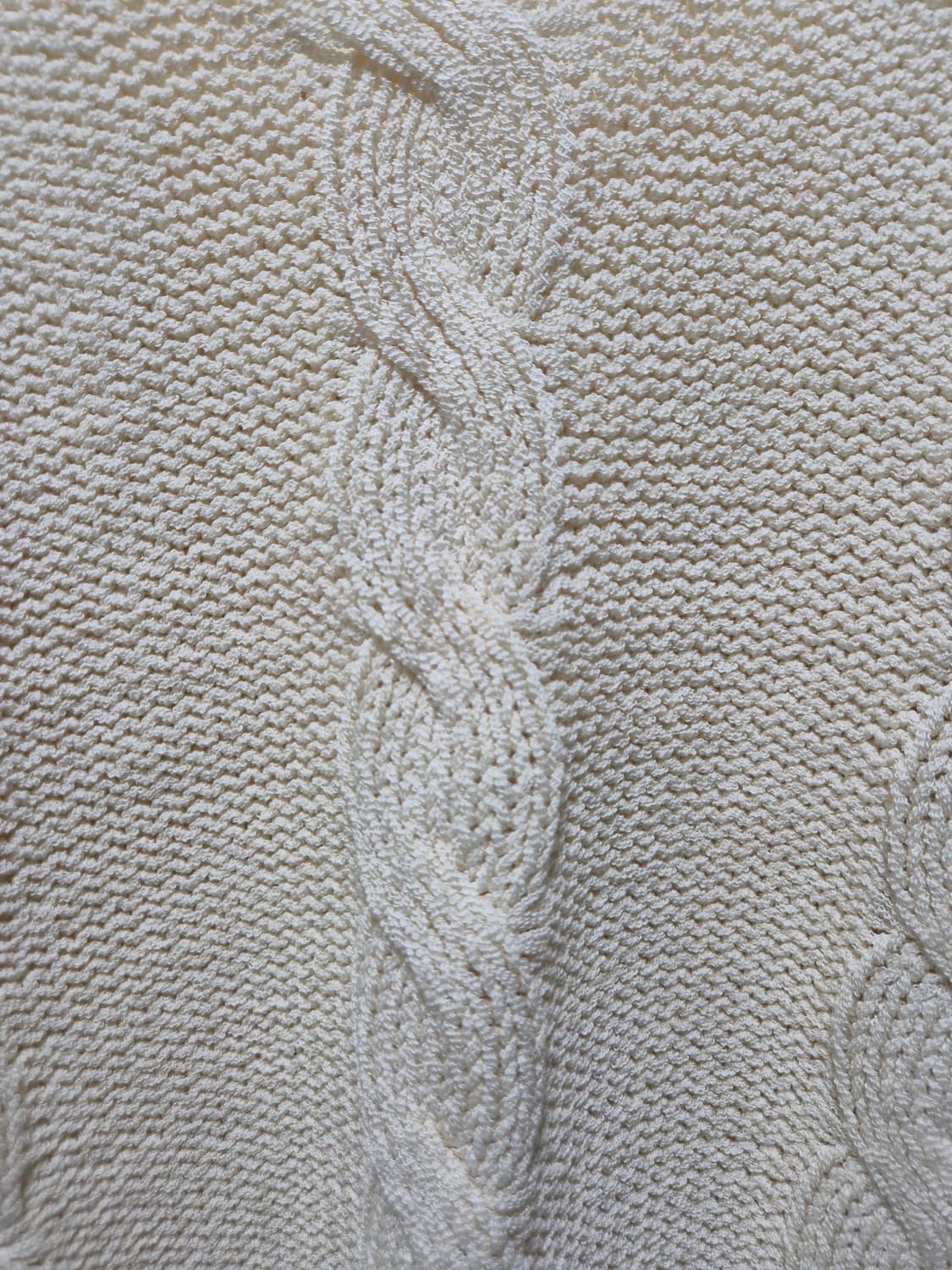 빈티지 케이블 니트 민소매 탑 상품이미지4