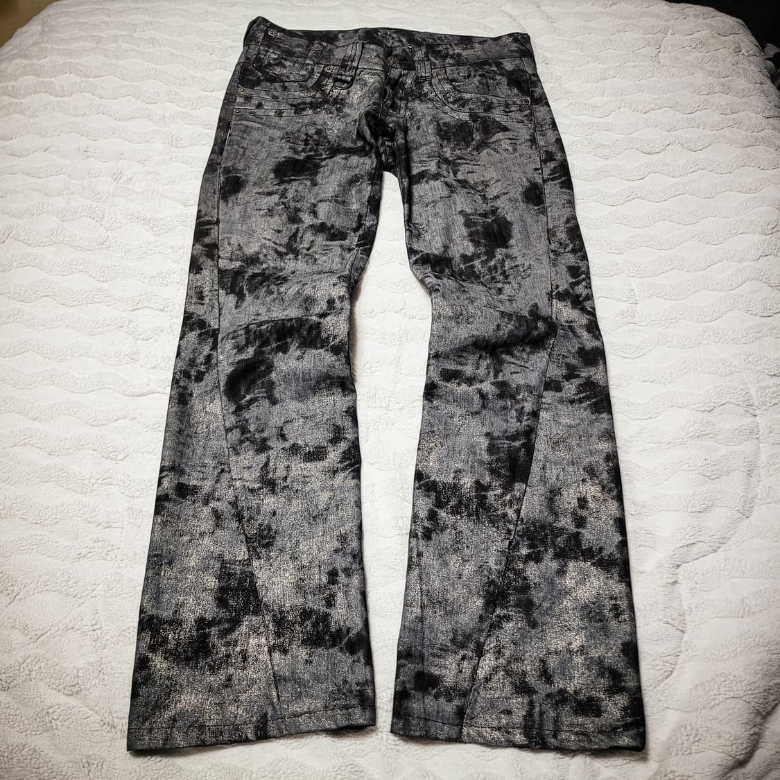 '00s TORNADO MART Coated Flare Pants 상품이미지2