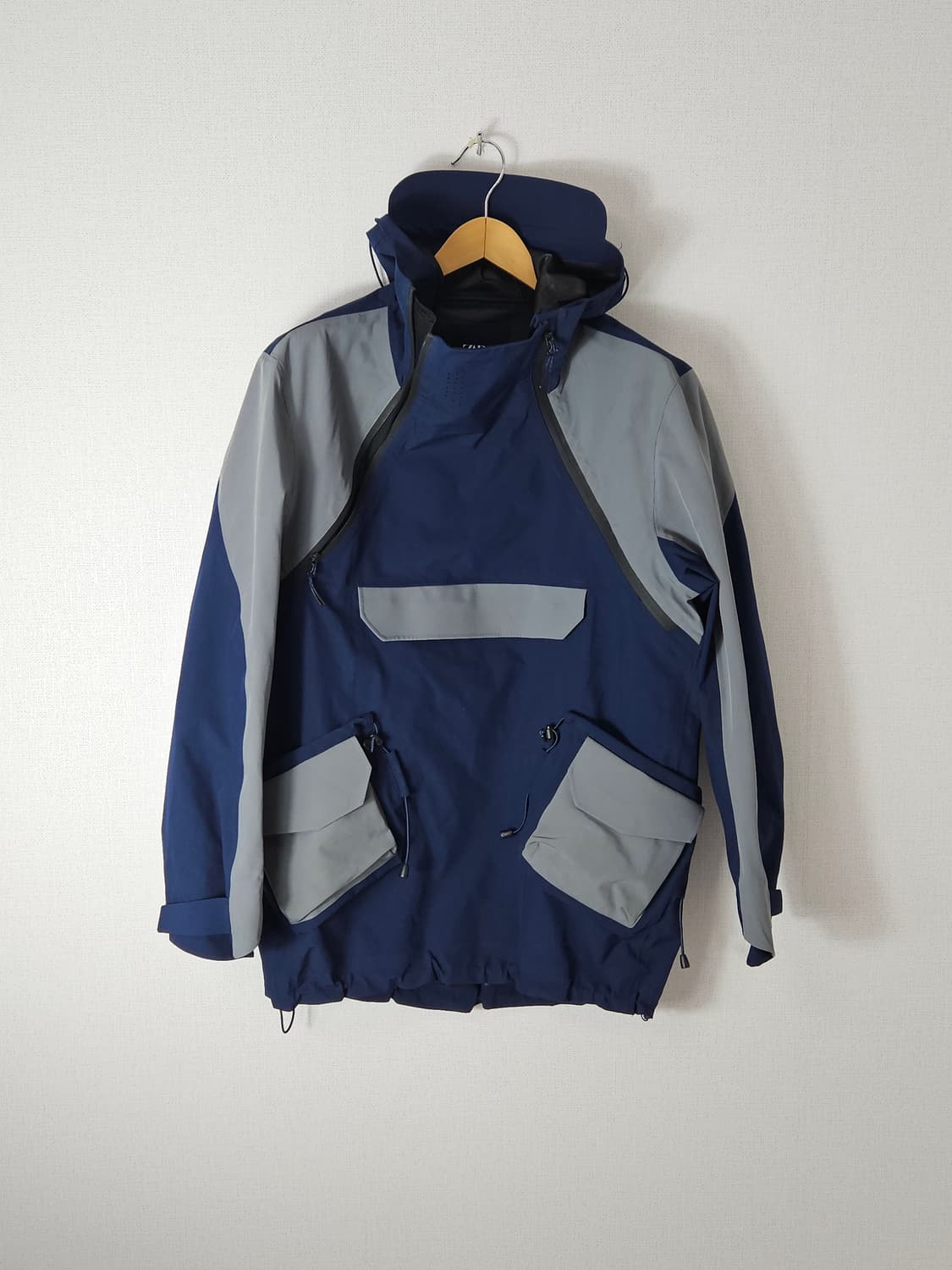 자라 ZARA 유럽판 듀얼웨이 풀오버 쉘 아노락 테크 바람막이 자켓 상품이미지1