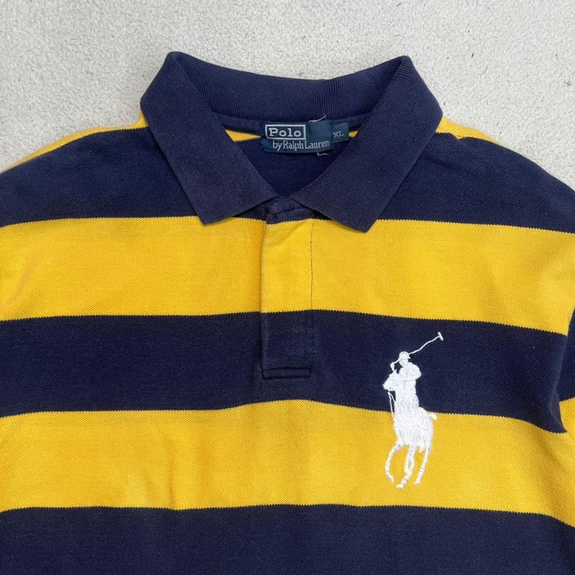 POLO BY RALPH LAUREN 스트라이프 롱슬리브 옐로우 XL 상품이미지2