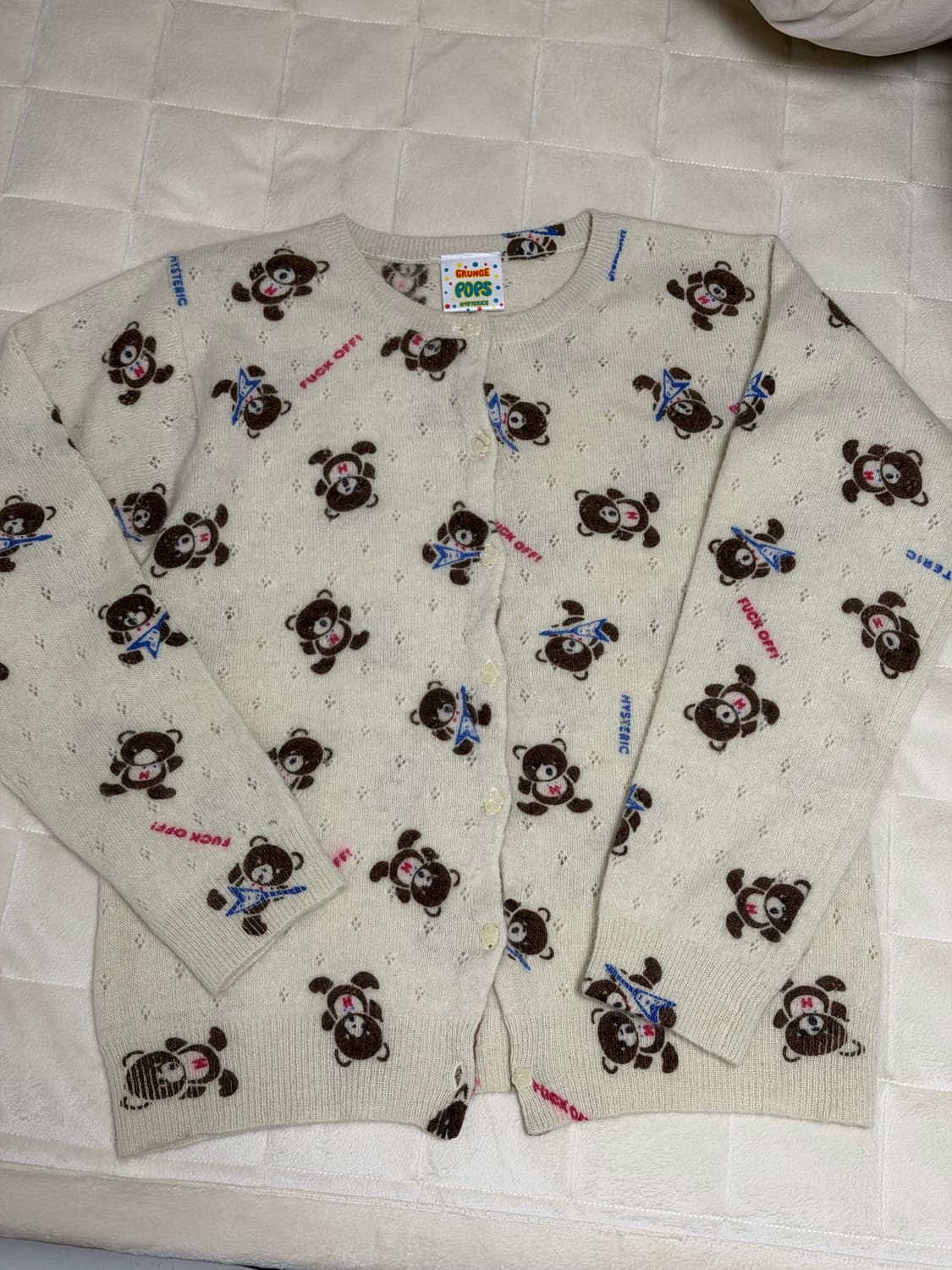 히스테릭글래머 퍽베어 가디건 상품이미지1