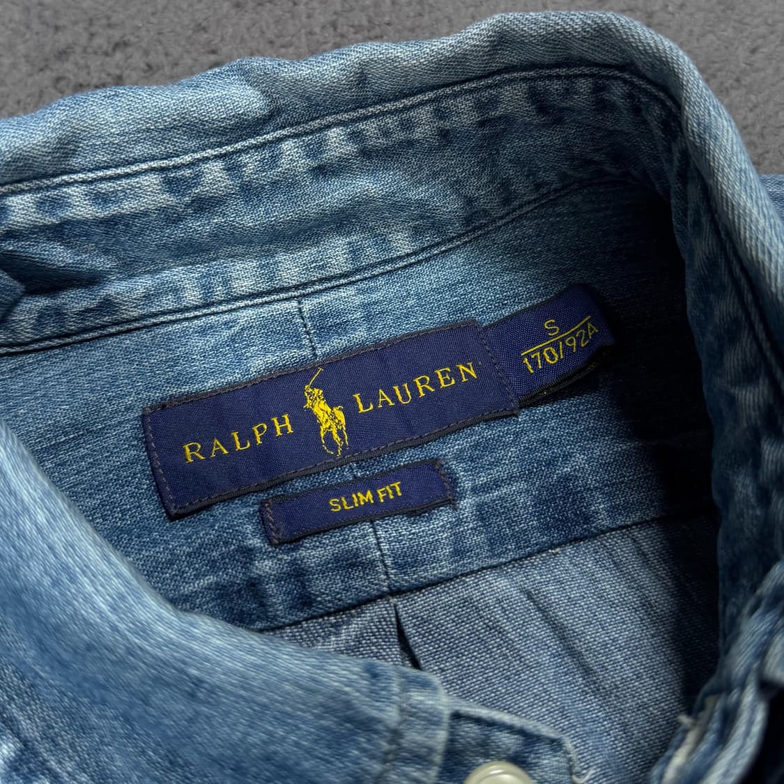 폴로 샴브레이 데님 셔츠 상품이미지3