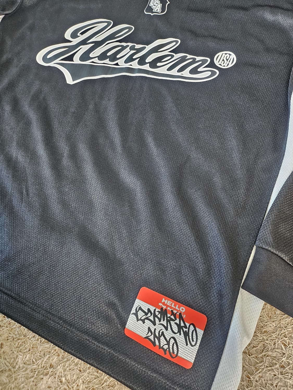 (XL-100) H&M 롱 슬리브 메쉬 탑 긴팔티 풋볼 져지 상품이미지3