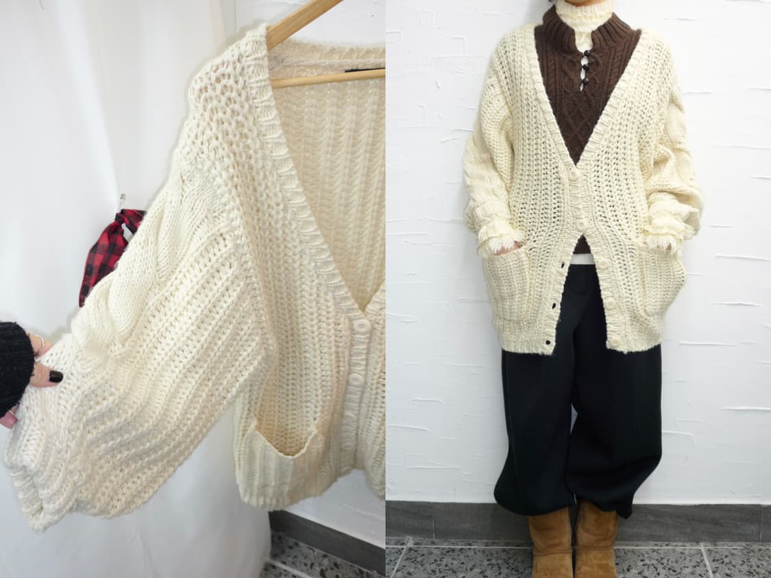 cozy ivory over cardigan 상품이미지1