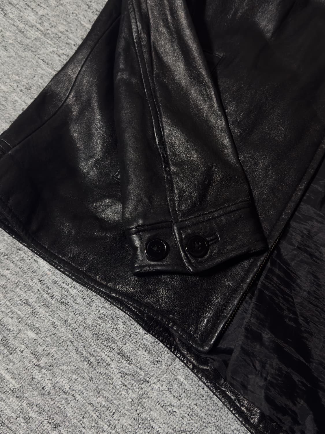 00s Balenciaga Leather Bluson Jacket 상품이미지7