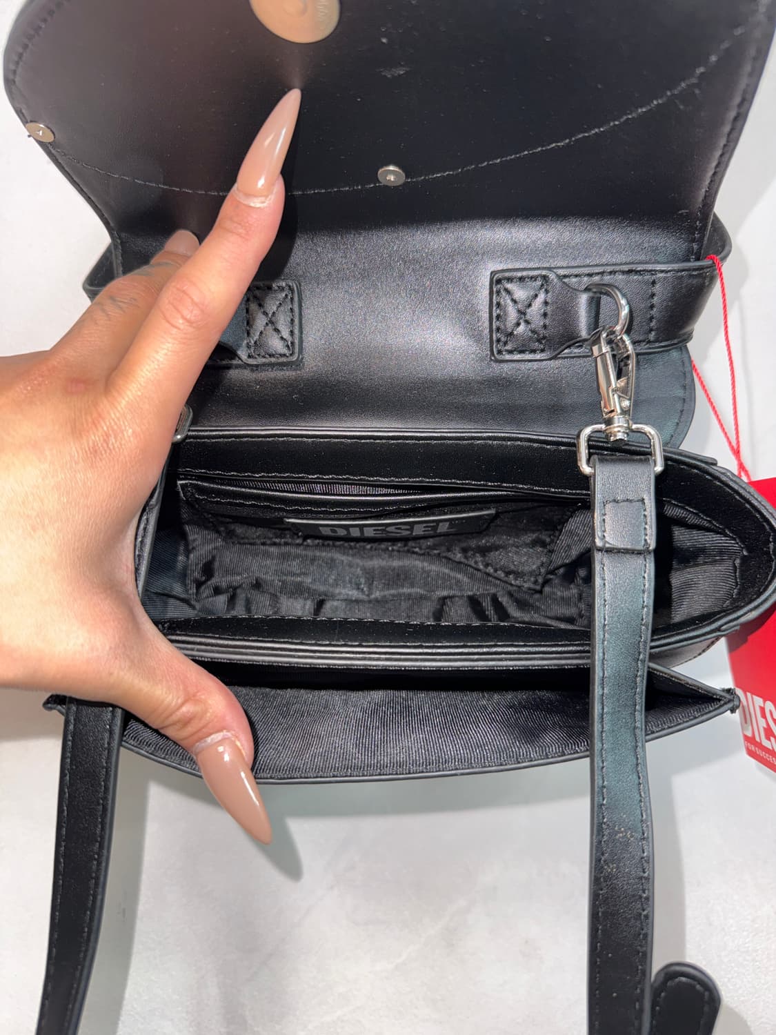 Diesel 1DR Mini Bag Plaque Black (새제품) 상품이미지7