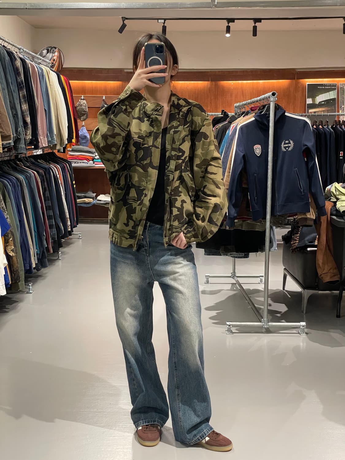 빈티지 Y2K 카모 자켓   상품이미지4