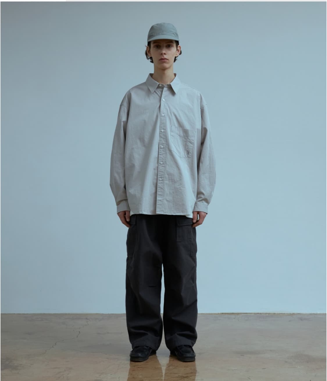 에스피오나지 셔츠 Cotton Over  Shirt Brick 상품이미지3