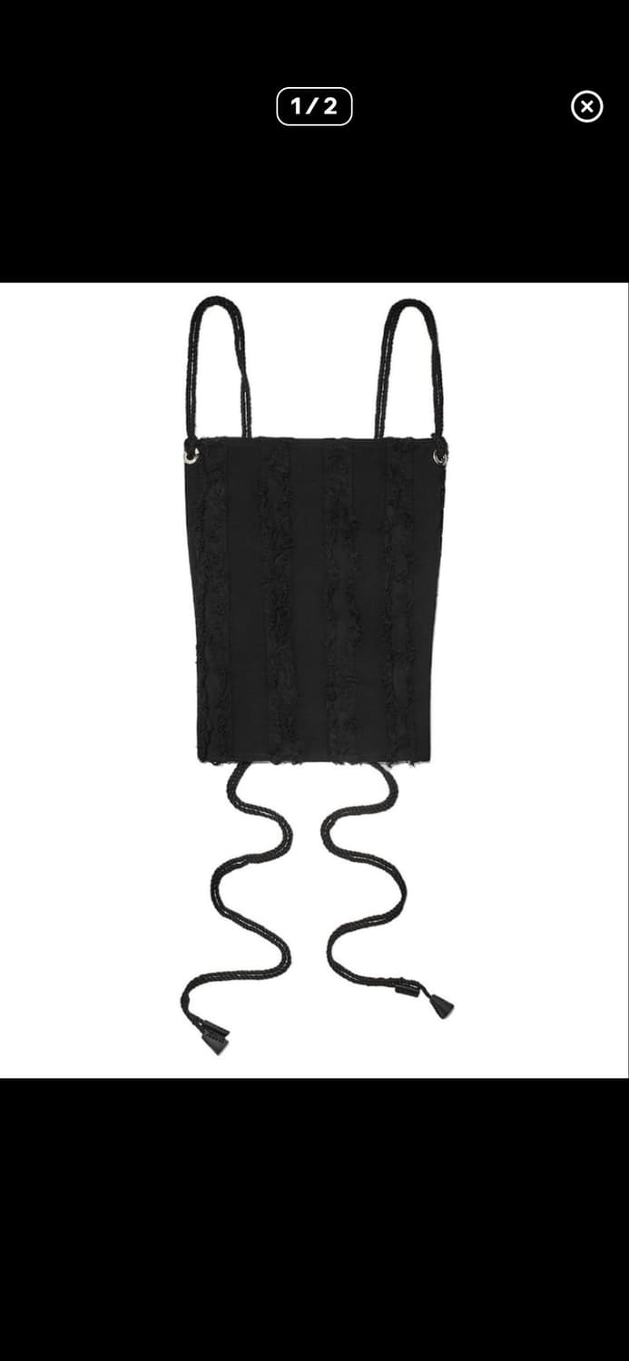 Glowny miami backless top - black 상품이미지1