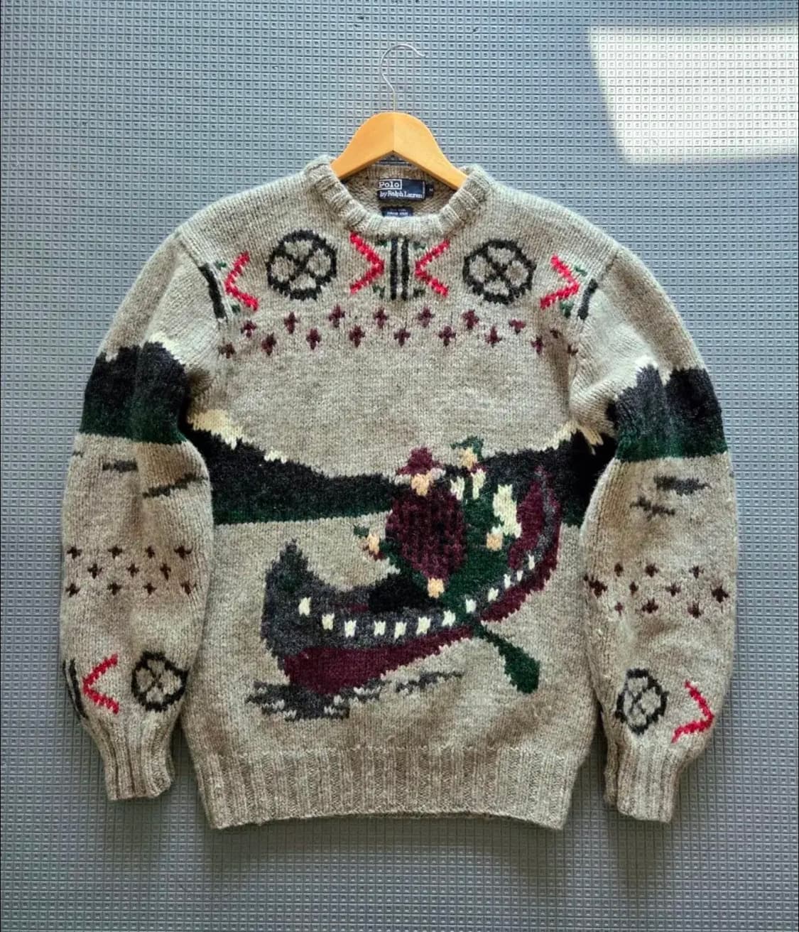 (M) 폴로 컨트리 카누 핸드 니트 polo 랄프로렌 rrl 상품이미지3