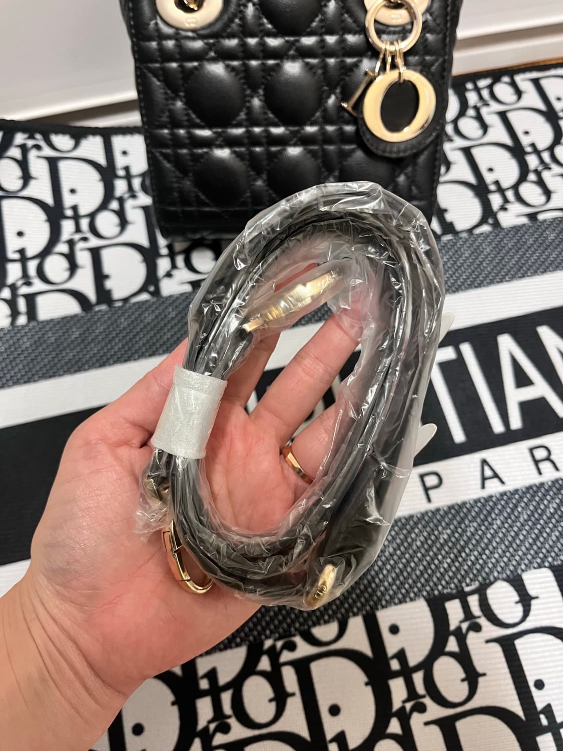 디올 레이디백 미니 사이즈 금장  상품이미지4