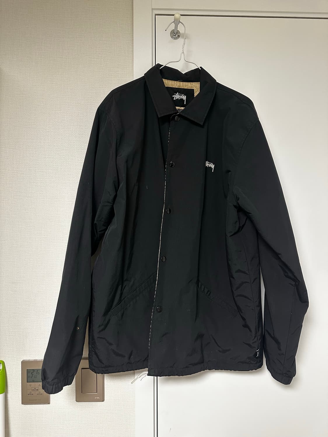 스투시 더블s 코치자켓 black L 사이즈 상품이미지1