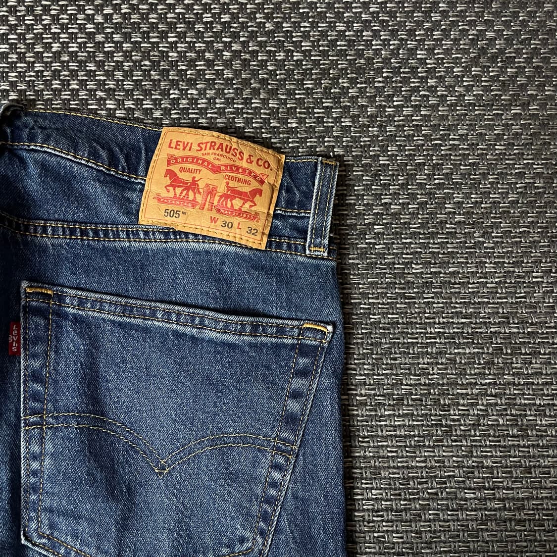 (30) 리바이스 505 30X32 진청 데님 팬츠 상품이미지6