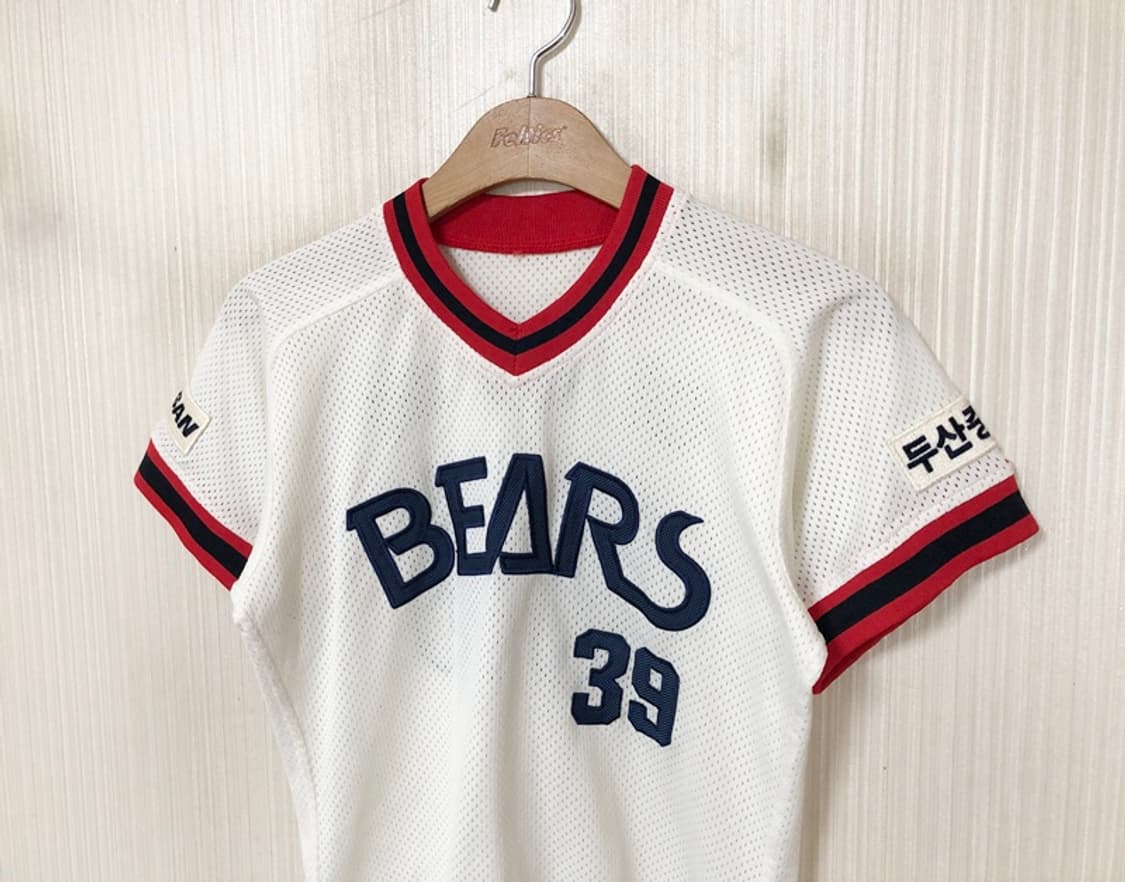 KBO 위팬 두산베어스 올드 홈유니폼/져지 75 #39 이종욱 상품이미지5