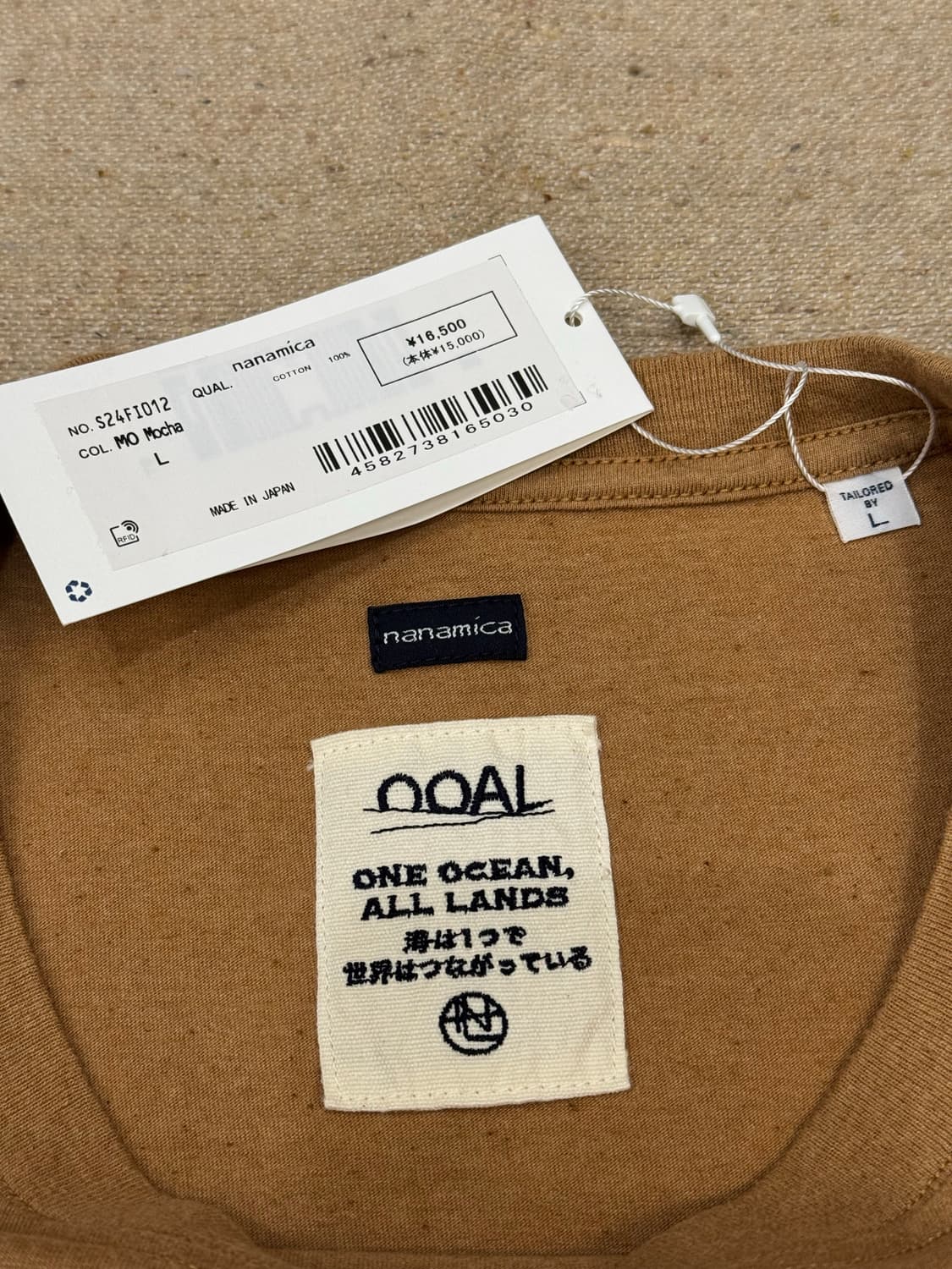 [L][105] 나나미카 포토 프린트 숏 슬리브 티셔츠 모카  상품이미지3