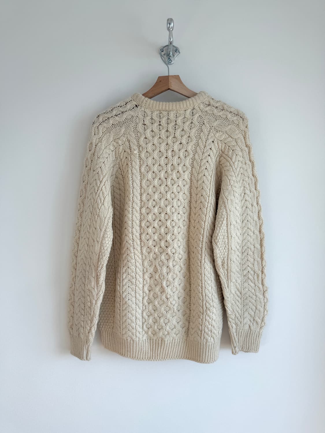 IRELAND 퓨어 울 피셔맨 니트(울마크) 상품이미지4