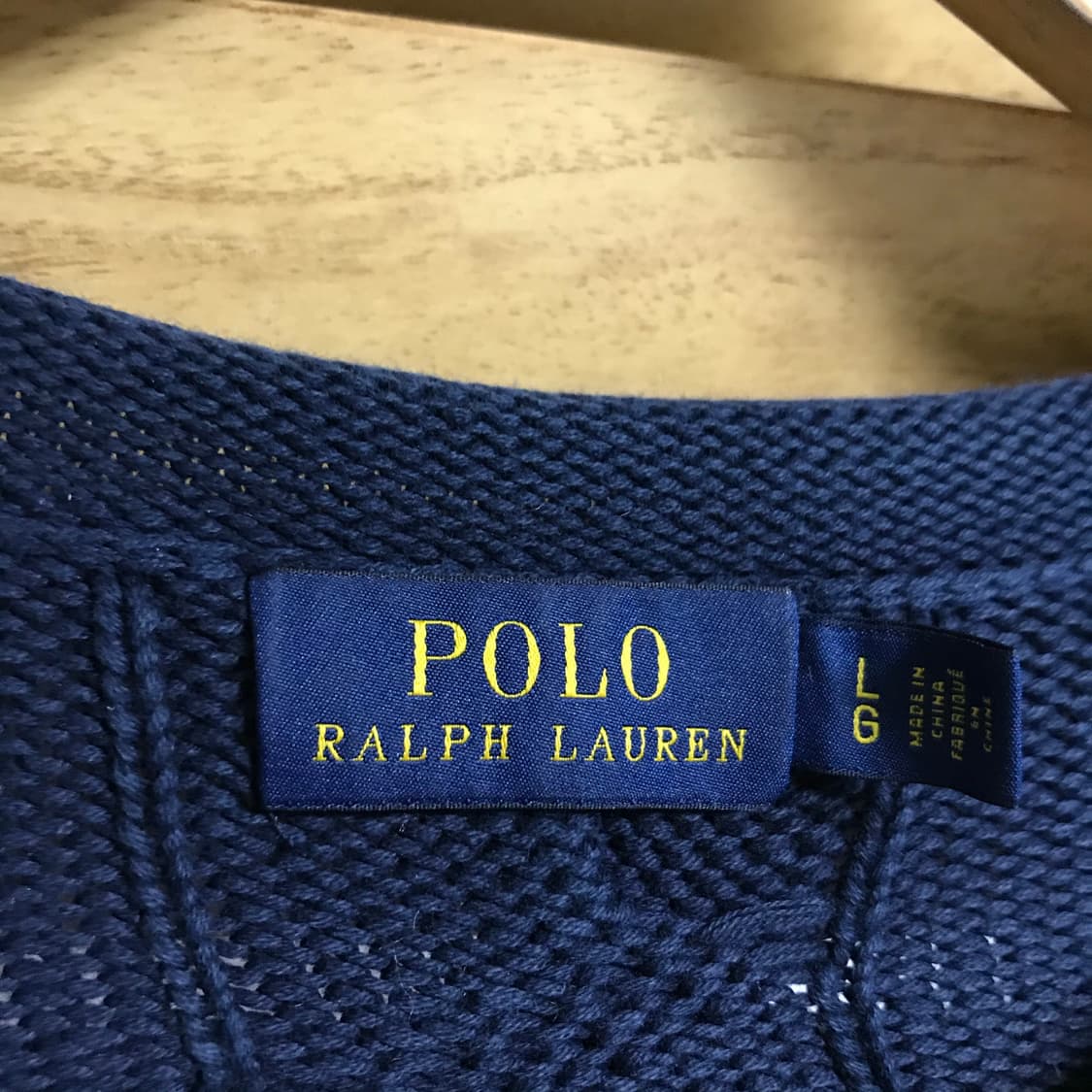 폴로 네이비 꽈배기 신형라인 니트 상품이미지3