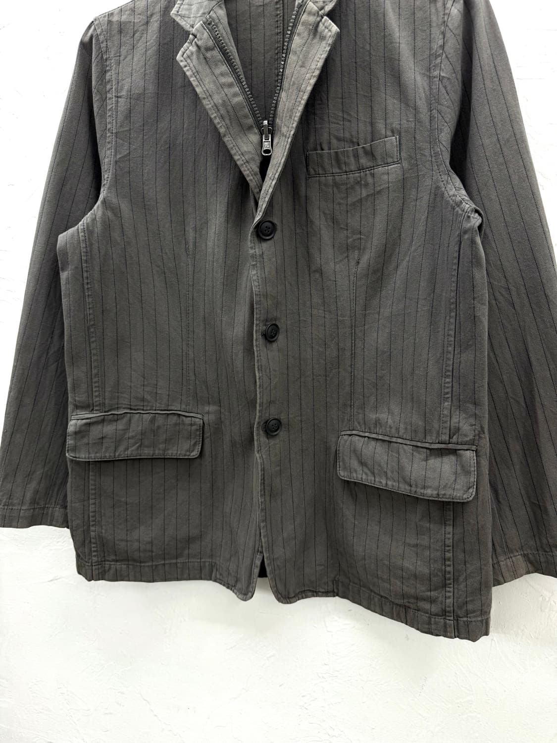 zapatear 핀스트라이프 더블 클로징 자켓 상품이미지3