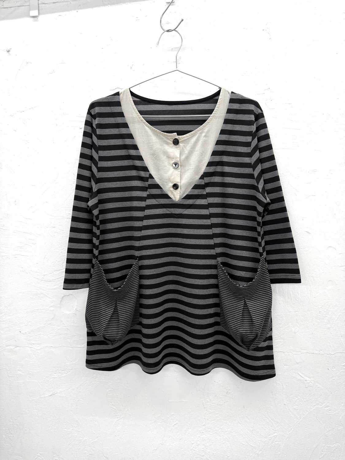 plaisir femme 레이어드 스트라이프 탑 상품이미지1