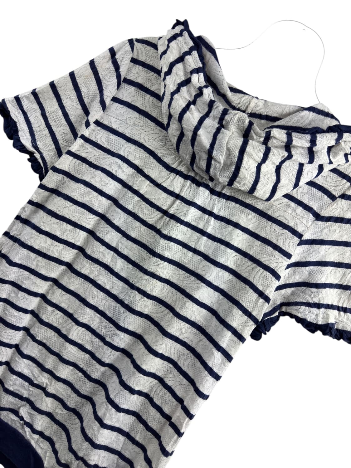 엑시즈팜 레이스 스트라이프 블루 후드집업1557 상품이미지5