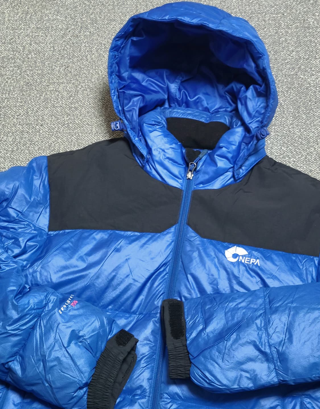 네파 파란색  750 구스다운 패딩 100 상품이미지3