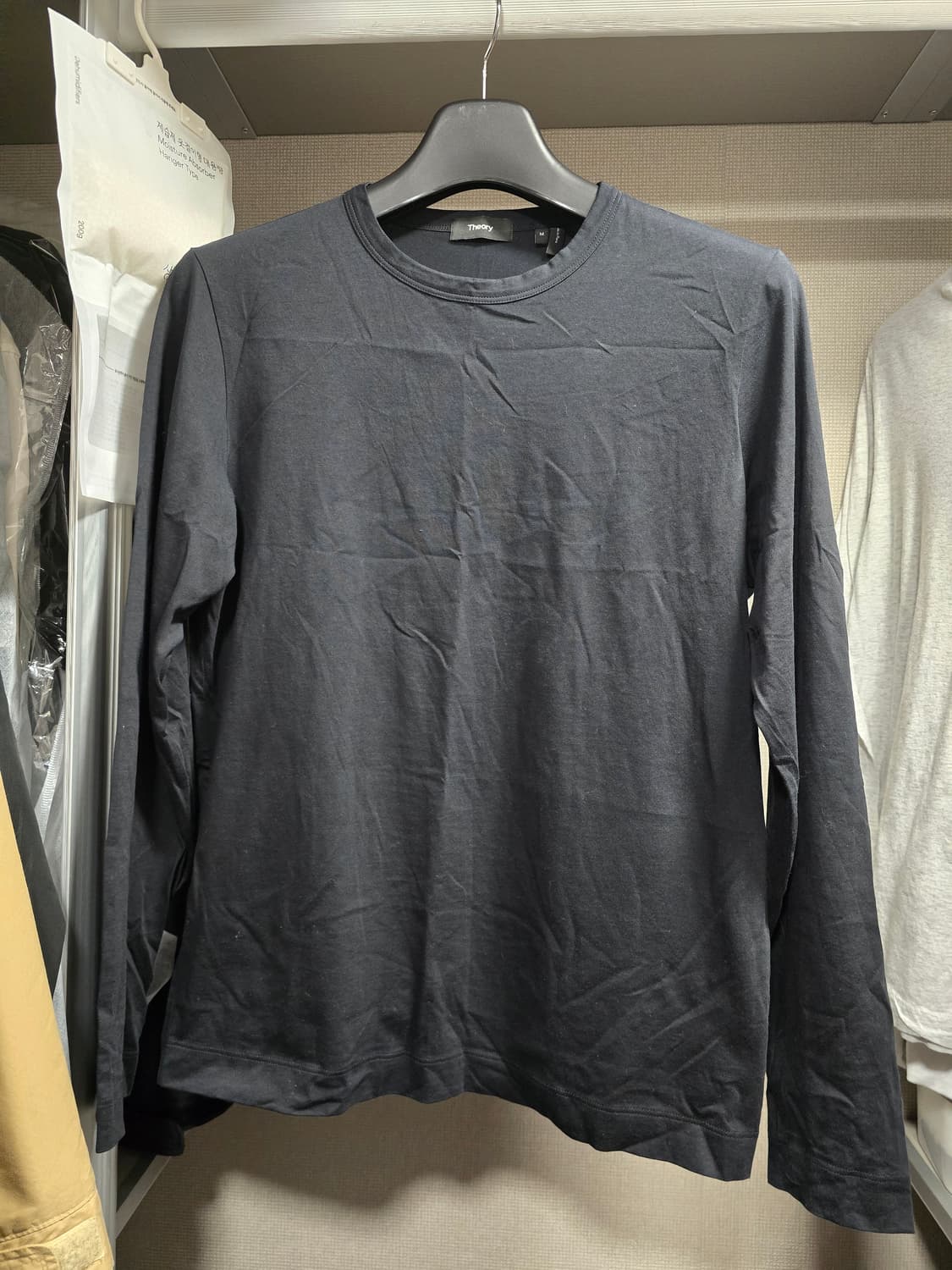 (미사용) 띠어리 가스켈 NL 피마코튼 긴팔티 (M) 상품이미지1