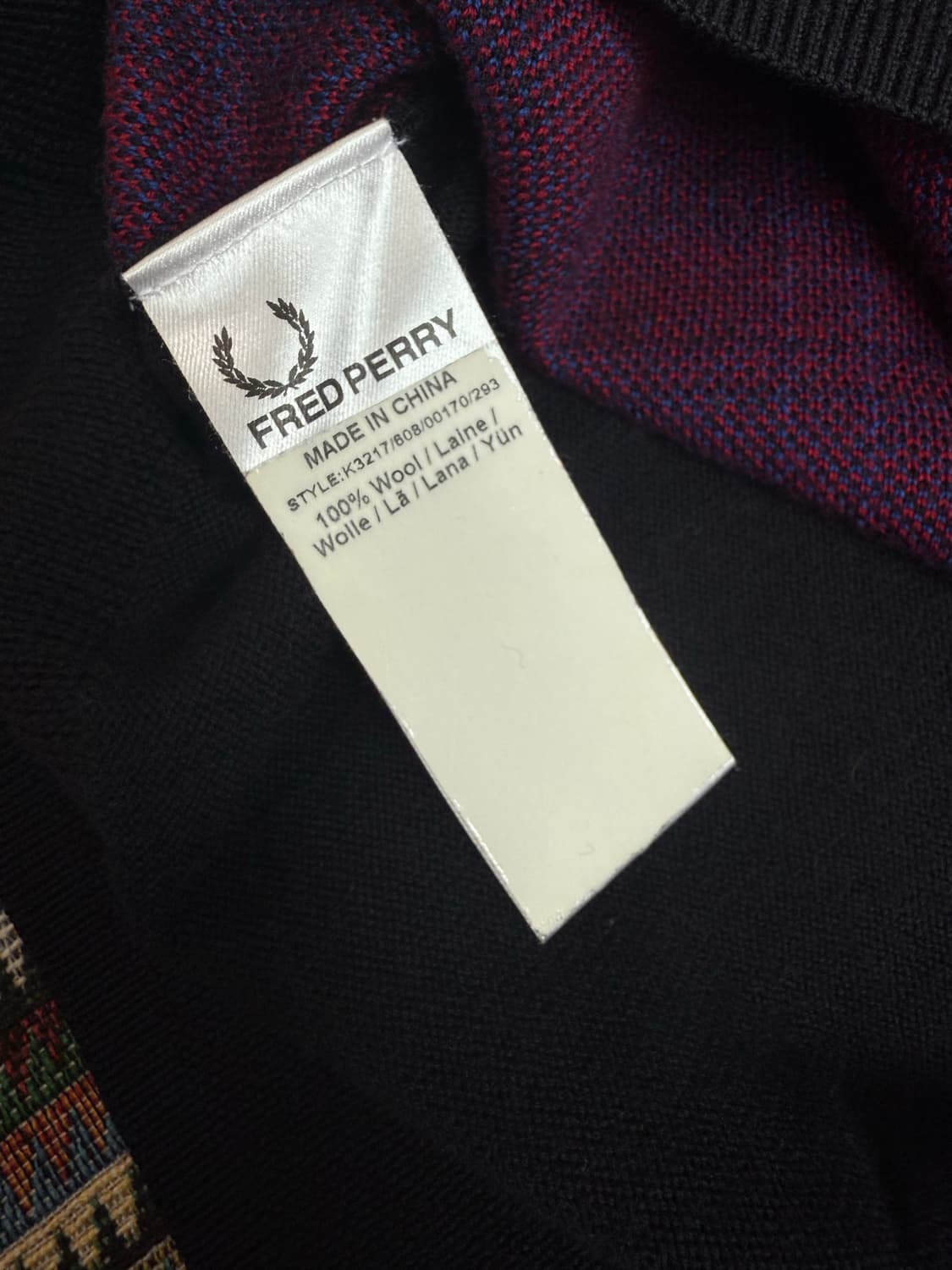 프레드페리 울 니트 상품이미지5