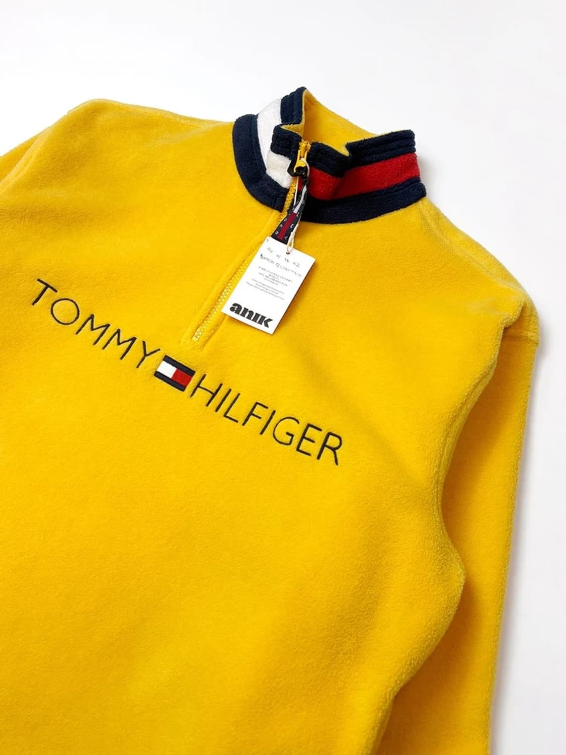 타미힐피거 90s 올드스쿨 빅로고 플리스 하프 맨투맨 PN5032 상품이미지2