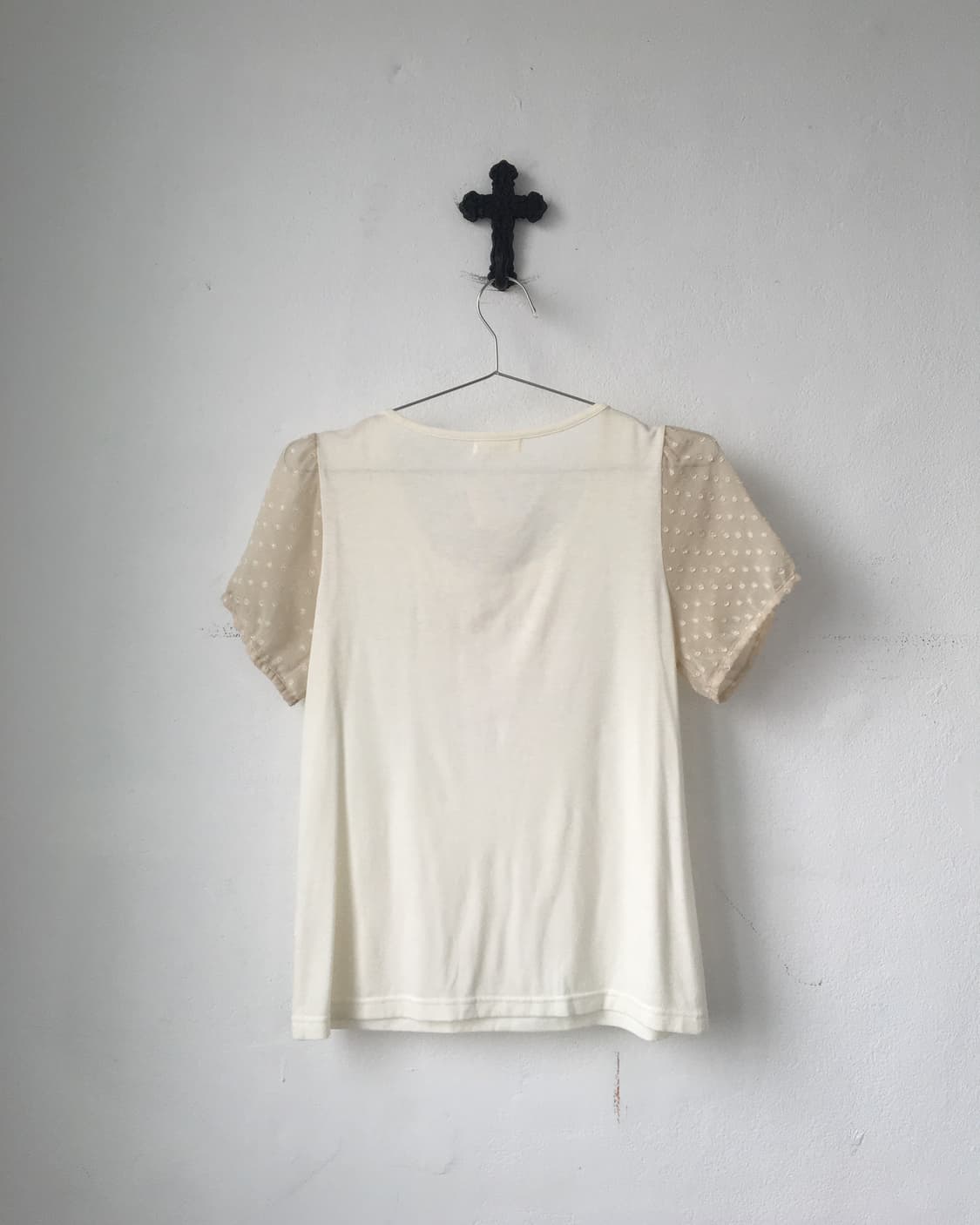 Dot pattern layered point t shirt 상품이미지3