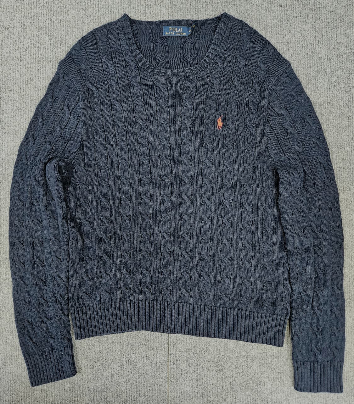 폴로 랄프로렌 네이비 꽈배기 니트(급처) 상품이미지1