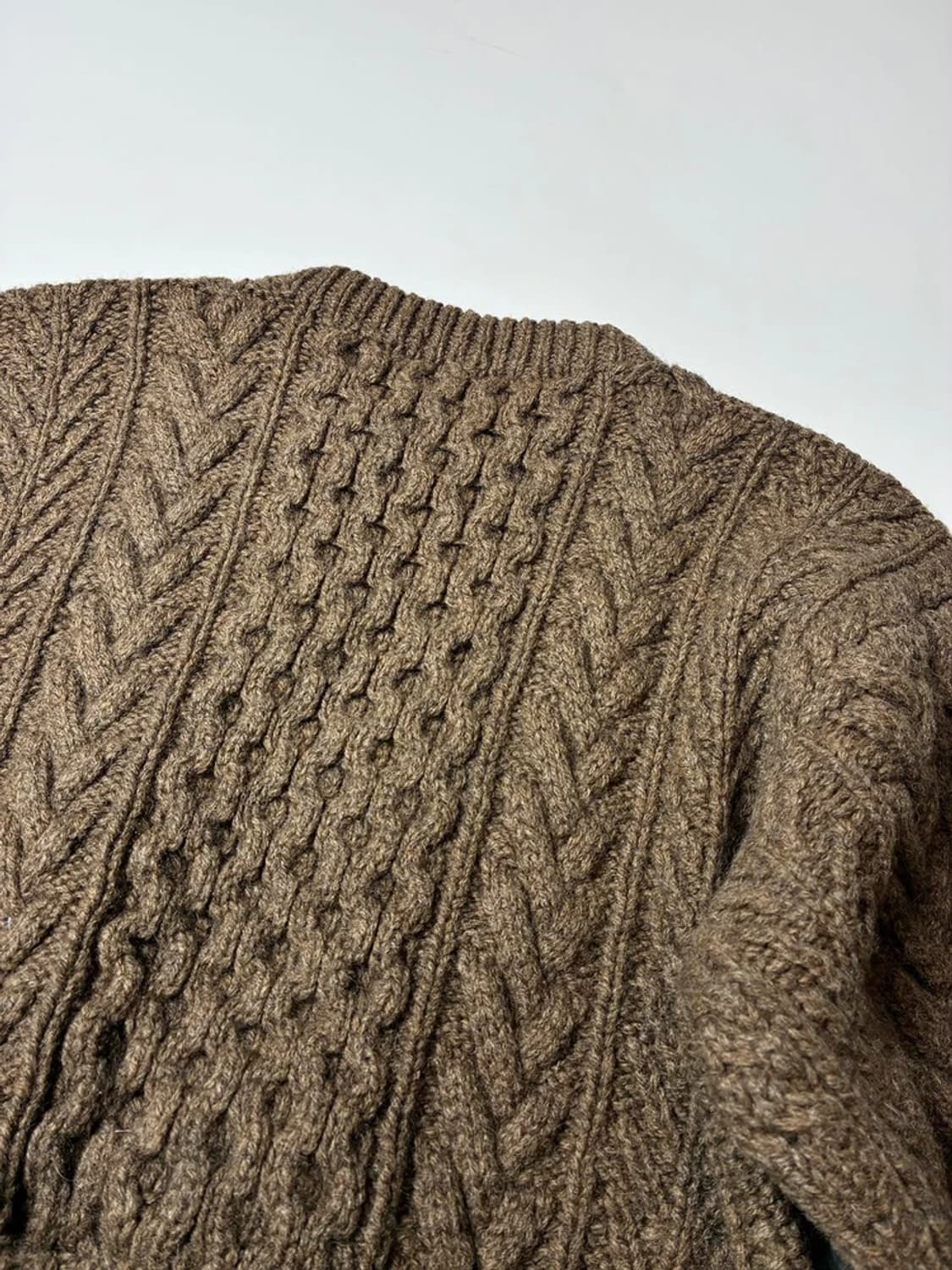 미츠미네 Mitsumine 00's 케이블 크롭 니트 PN8188 상품이미지4