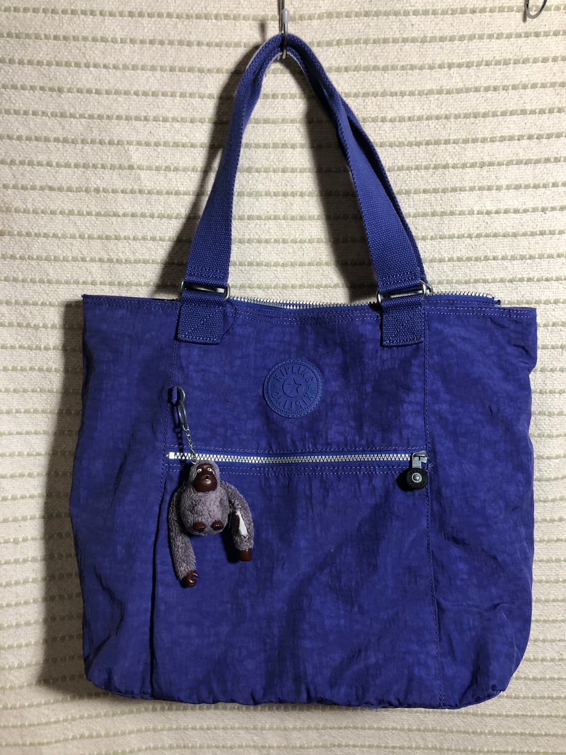 빈티지 키플링 Y2K 퍼플 빅 토트백 숄더백 상품이미지1