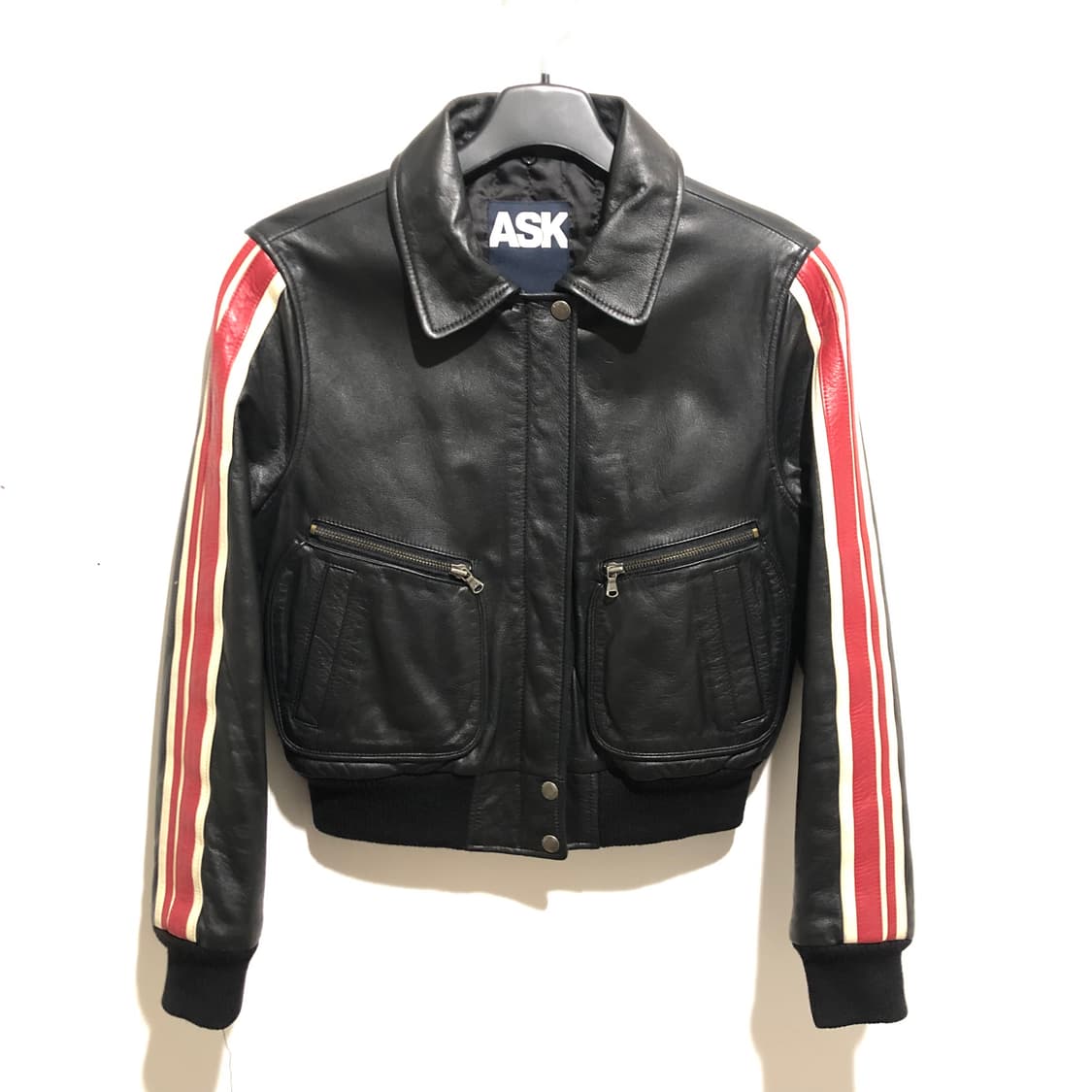 Ask 가죽 자켓 상품이미지1