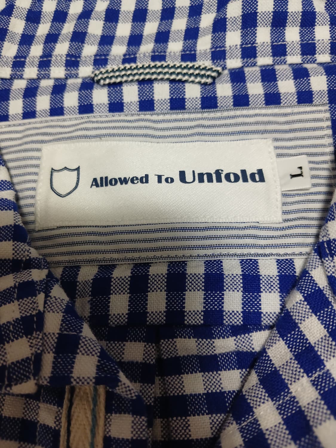 Allowed to unfold 깅엄 옥스포드 셔츠 상품이미지2