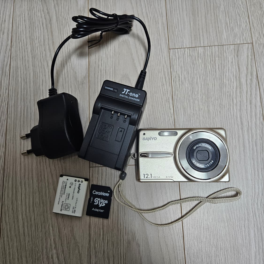 산요 작티 DSC-X1250 디카 샴페인 골드 색상 상품이미지8