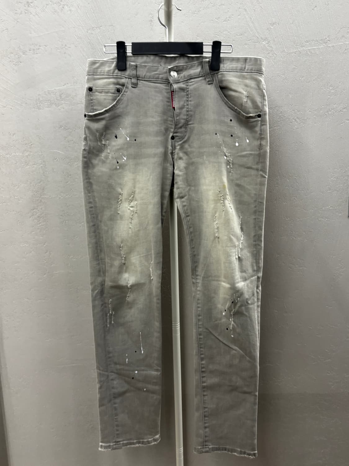 디스퀘어드2 페인팅 팬츠 그레이 50 상품이미지2