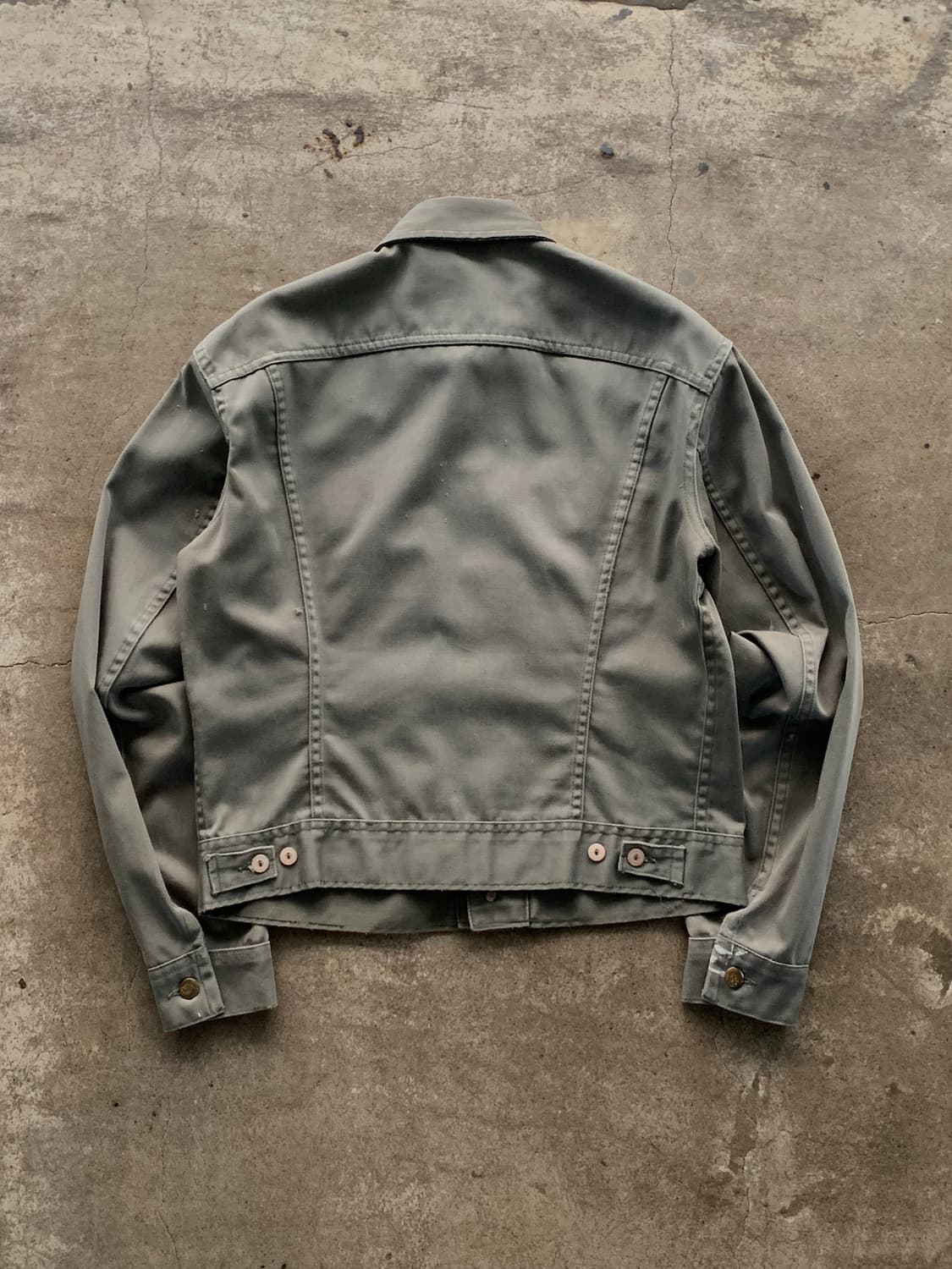 70s Lee Westerner 106-J 코튼 사틴 트러커 자켓 상품이미지6