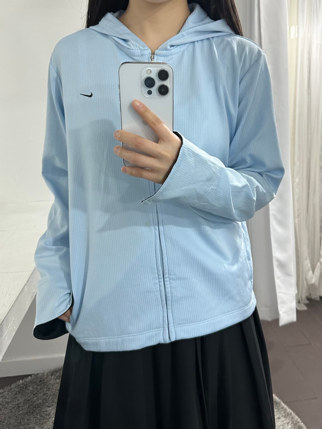 Nike blue hood zipup 상품이미지2