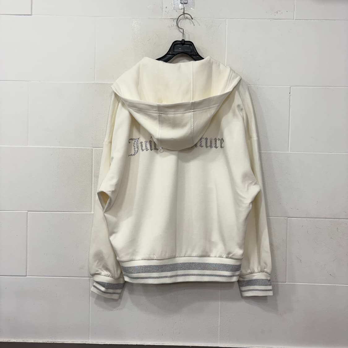 쥬시꾸뛰르 화이트 글리터 후드집업 상품이미지6