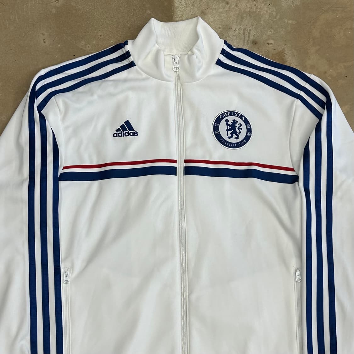 100 아디다스 첼시 블루라인 화이트 트랙탑 상품이미지1