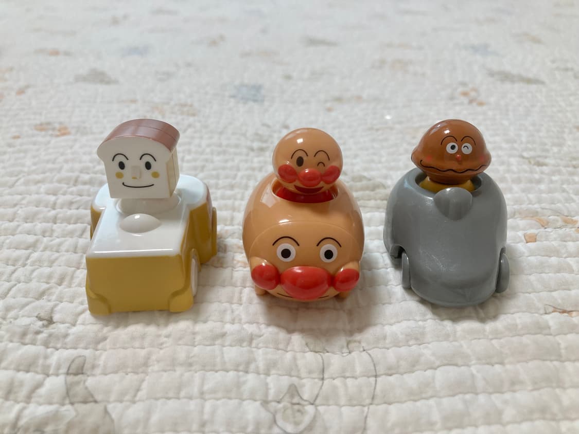 호빵맨 카레빵맨 식빵맨 자동차 피규어 가챠 상품이미지1