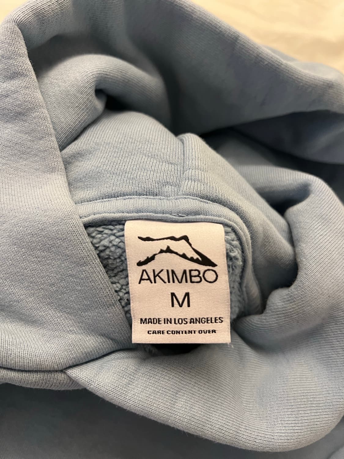 아킴보 클럽 baby blue 베이비 블루 후드티 M 상품이미지2