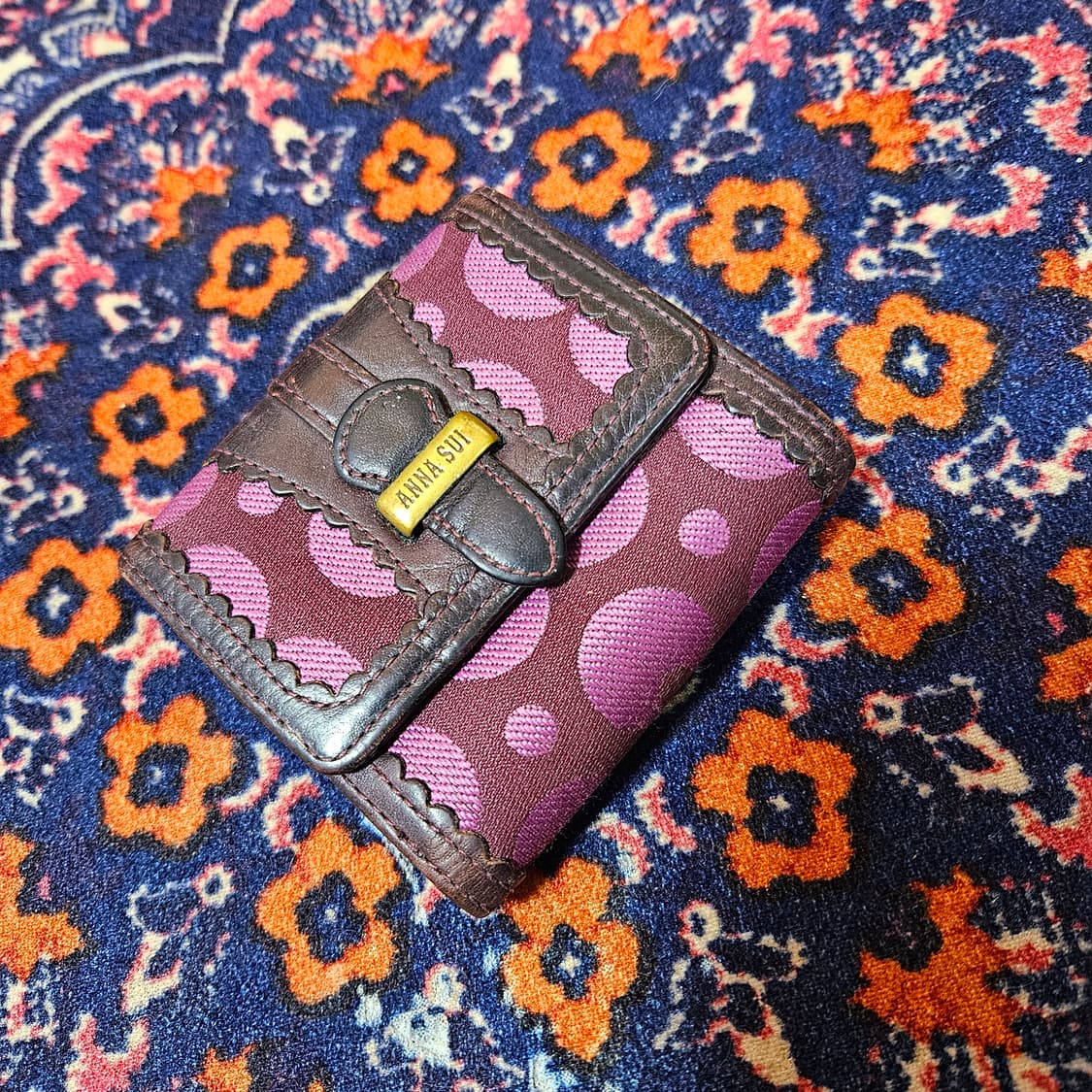 안나수이(ANNA SUI) 빈티지 코인 3단 지갑  상품이미지1