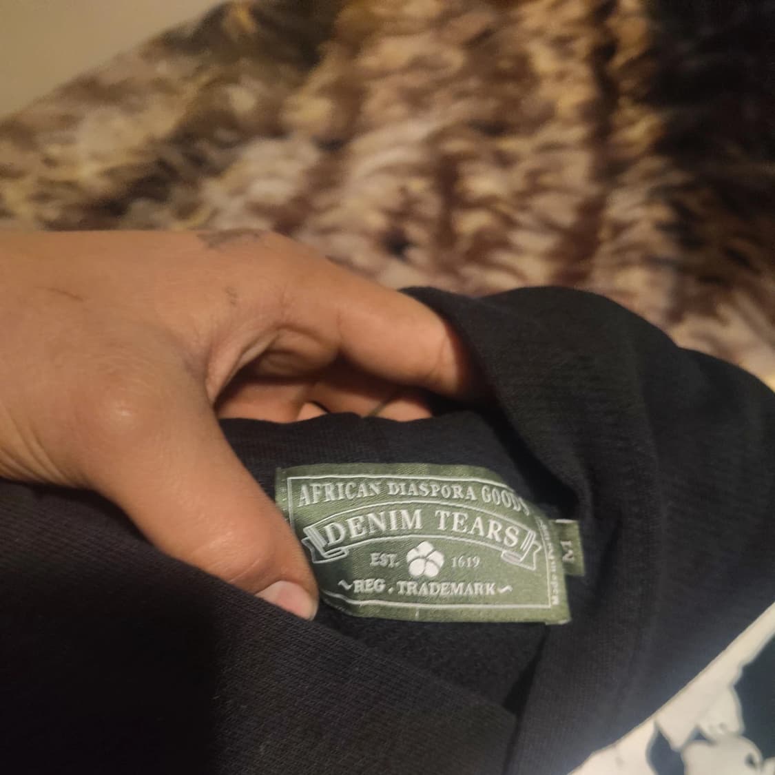 데님 티어스 더 코튼 리쓰 후드티 블랙 상품이미지5