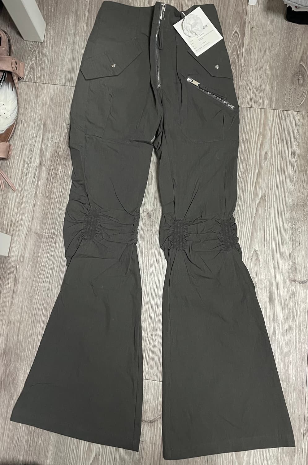 나체 EXPOSURE ZIP DETAIL PANTS 차콜 0사이즈 상품이미지6