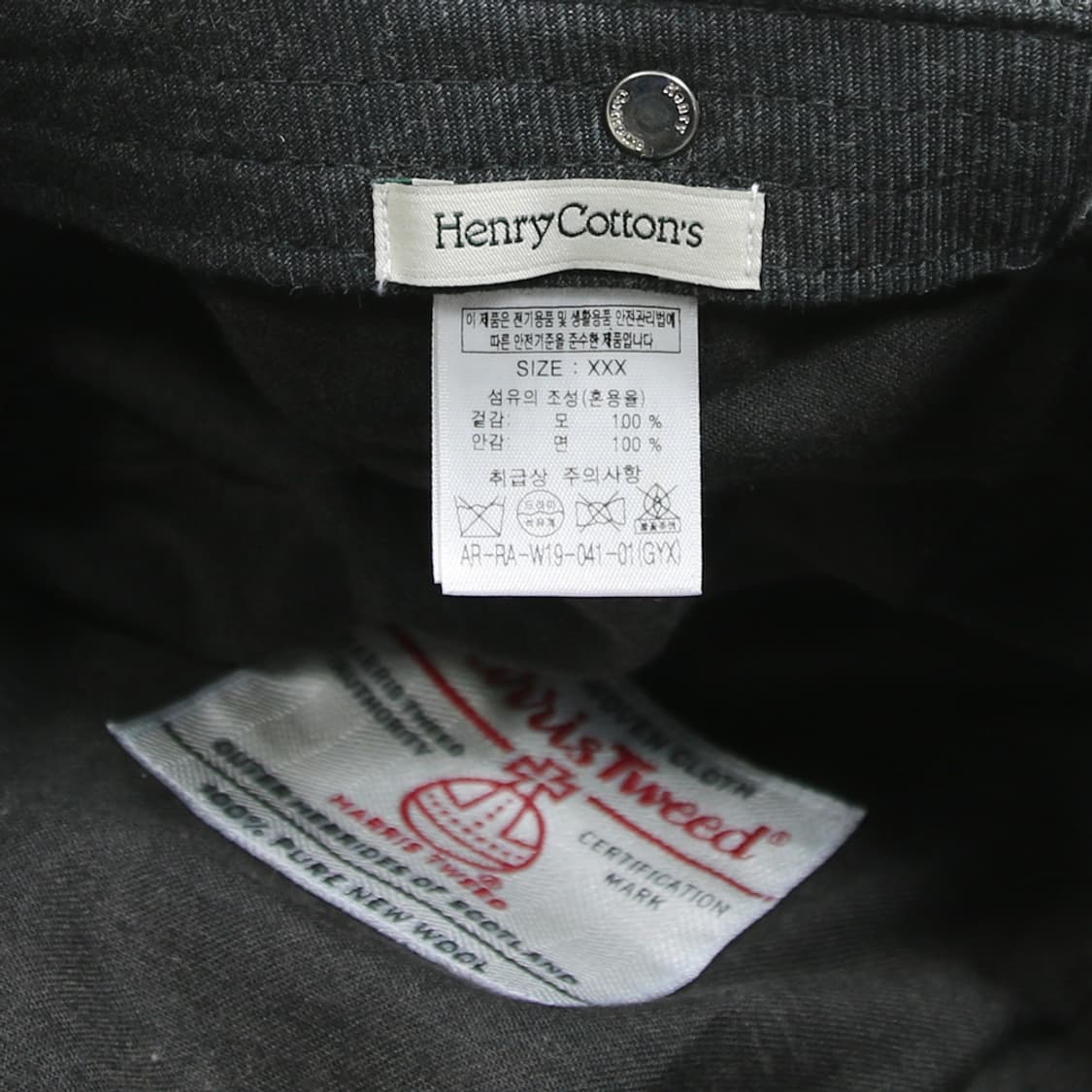 Henry Cotton's x Harris Tweed 울 헌팅캡 상품이미지5