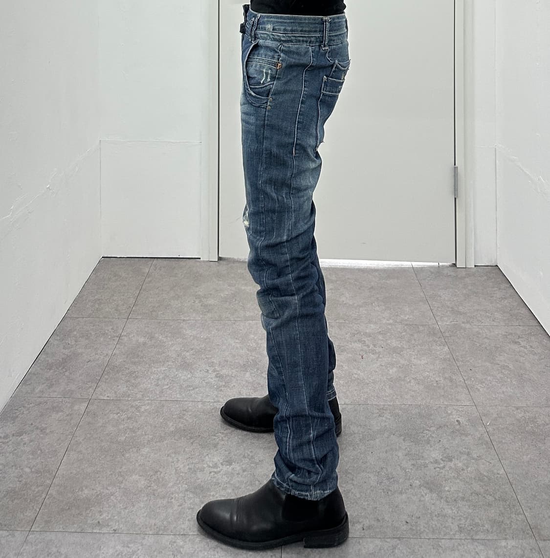 Zara TRF Double Button Washed Denim 상품이미지3