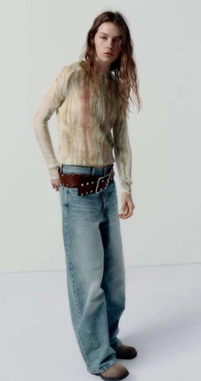 자라 울 타이다이 니트 S 상품이미지2