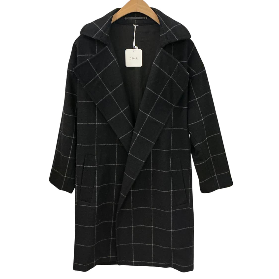 올세인츠 울 체크 코트 상품이미지1